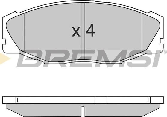 Bremsi BP2697 - Bremžu uzliku kompl., Disku bremzes adetalas.lv