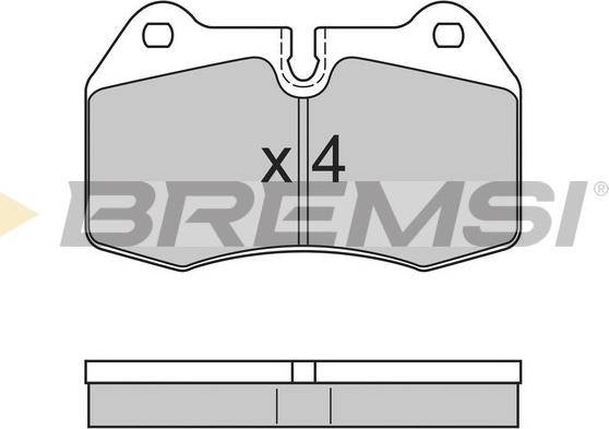 Bremsi BP2660 - Bremžu uzliku kompl., Disku bremzes adetalas.lv