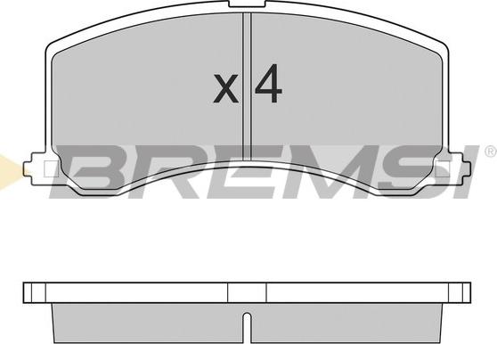 Bremsi BP2684 - Bremžu uzliku kompl., Disku bremzes adetalas.lv