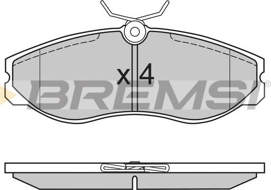 Bremsi BP2624 - Bremžu uzliku kompl., Disku bremzes adetalas.lv