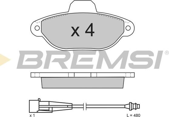 Bremsi BP2626 - Bremžu uzliku kompl., Disku bremzes adetalas.lv