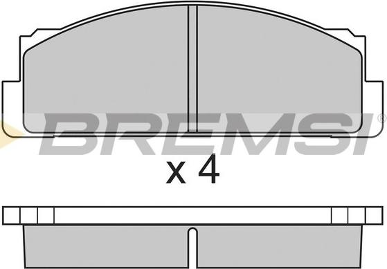 Bremsi BP2004 - Bremžu uzliku kompl., Disku bremzes adetalas.lv