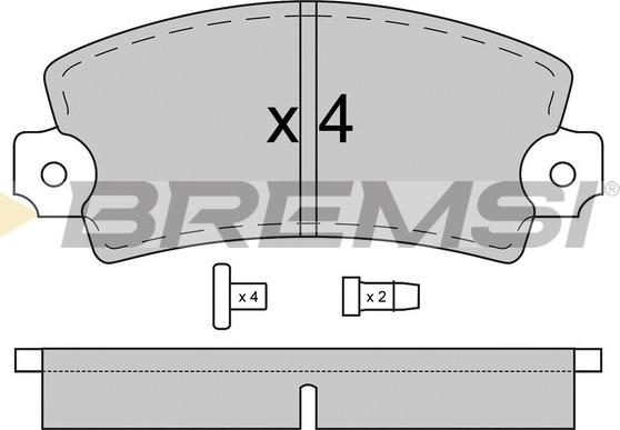 Bremsi BP2018 - Bremžu uzliku kompl., Disku bremzes adetalas.lv