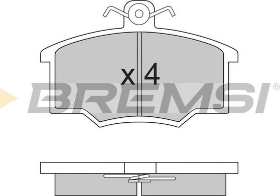 Bremsi BP2143 - Bremžu uzliku kompl., Disku bremzes adetalas.lv