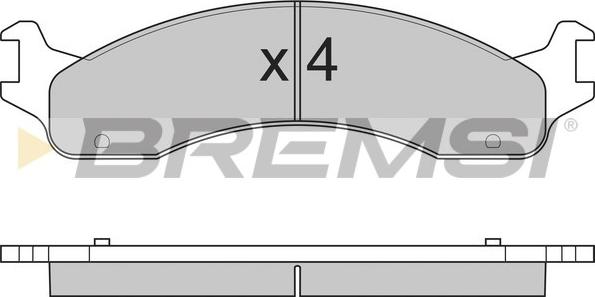 Bremsi BP2830 - Bremžu uzliku kompl., Disku bremzes adetalas.lv