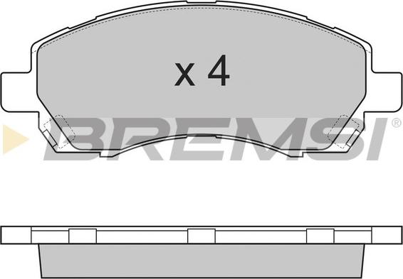 Bremsi BP2820 - Bremžu uzliku kompl., Disku bremzes adetalas.lv