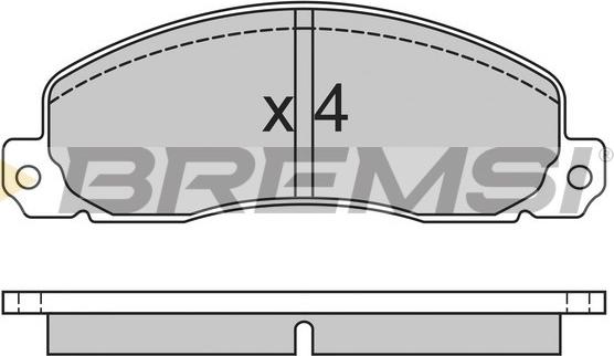 Bremsi BP2312 - Bremžu uzliku kompl., Disku bremzes adetalas.lv