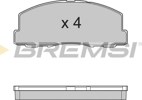 Bremsi BP2299 - Bremžu uzliku kompl., Disku bremzes adetalas.lv