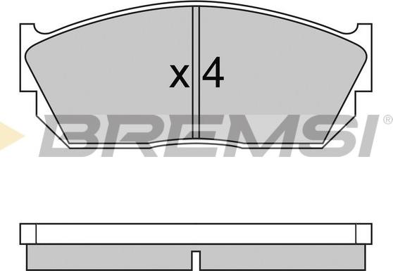 Bremsi BP2245 - Bremžu uzliku kompl., Disku bremzes adetalas.lv