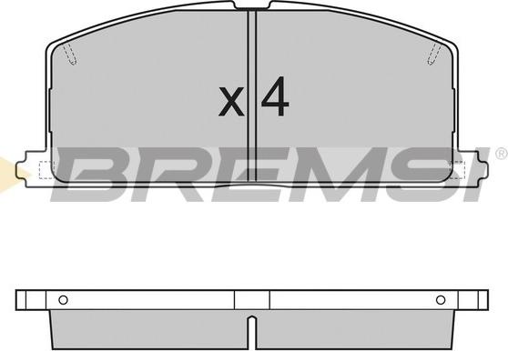 Bremsi BP2255 - Bremžu uzliku kompl., Disku bremzes adetalas.lv