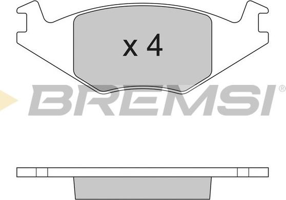 Bremsi BP2262 - Bremžu uzliku kompl., Disku bremzes adetalas.lv