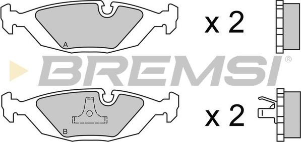 Bremsi BP2236 - Bremžu uzliku kompl., Disku bremzes adetalas.lv