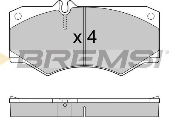 Bremsi BP2238 - Bremžu uzliku kompl., Disku bremzes adetalas.lv