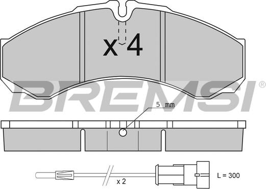 Bremsi BP2706 - Bremžu uzliku kompl., Disku bremzes adetalas.lv