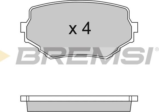 Bremsi BP2713 - Bremžu uzliku kompl., Disku bremzes adetalas.lv