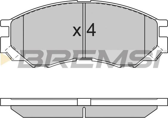 Bremsi BP2775 - Bremžu uzliku kompl., Disku bremzes adetalas.lv