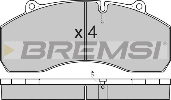 Bremsi BP7309 - Bremžu uzliku kompl., Disku bremzes adetalas.lv