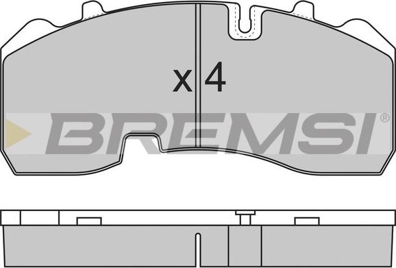 Bremsi BP7315 - Bremžu uzliku kompl., Disku bremzes adetalas.lv