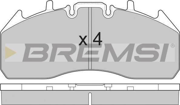 Bremsi BP7326 - Bremžu uzliku kompl., Disku bremzes adetalas.lv