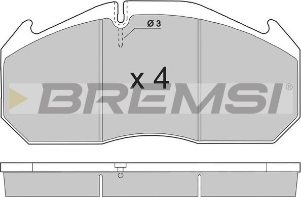 Bremsi BP7264 - Bremžu uzliku kompl., Disku bremzes adetalas.lv