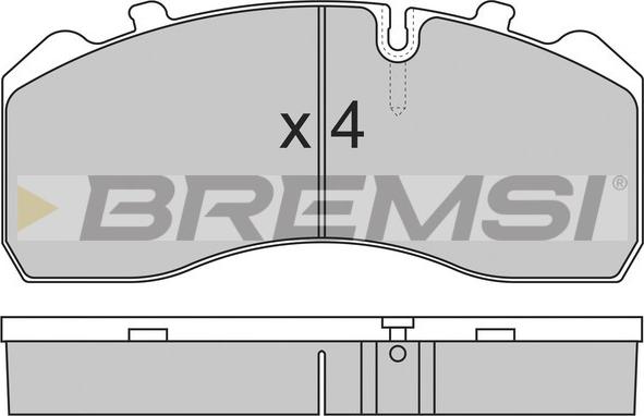 Bremsi BP7284 - Bremžu uzliku kompl., Disku bremzes adetalas.lv