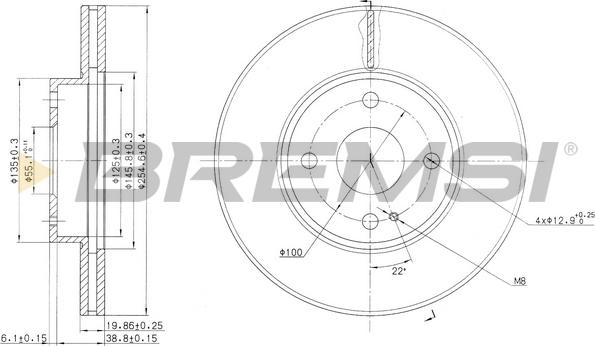 Bremsi CD6975V - Bremžu diski adetalas.lv