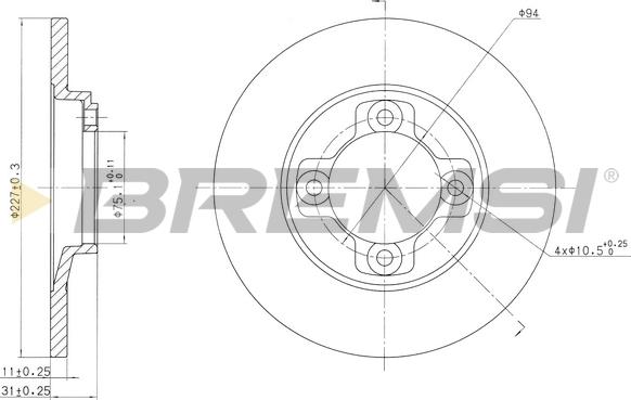 Bremsi CD6113S - Bremžu diski adetalas.lv