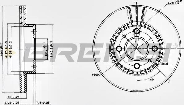 Bremsi CD6867V - Bremžu diski adetalas.lv