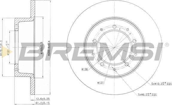 Bremsi CD6283S - Bremžu diski adetalas.lv