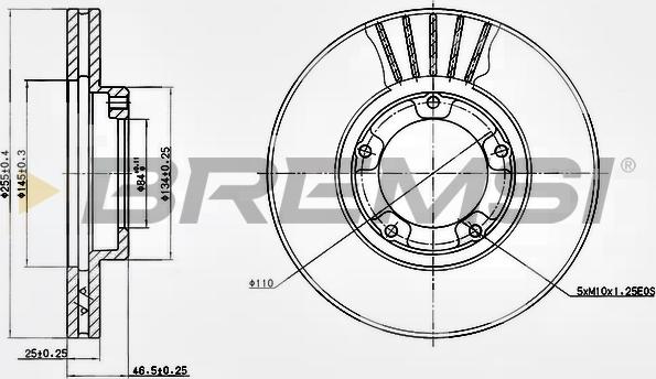 Bremsi CD6703V - Bremžu diski adetalas.lv