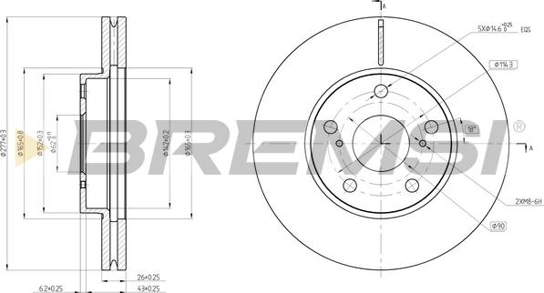 Bremsi CD8653V - Bremžu diski adetalas.lv