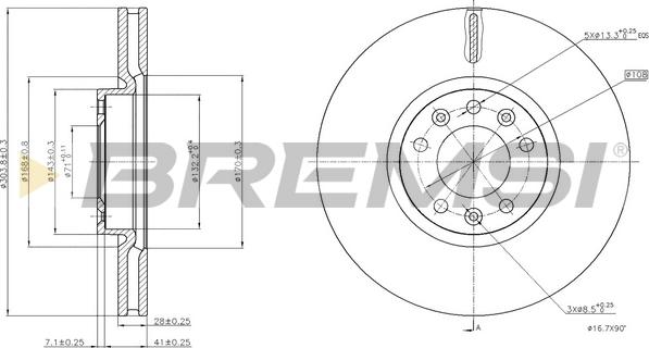 Bremsi CD8156V - Bremžu diski adetalas.lv