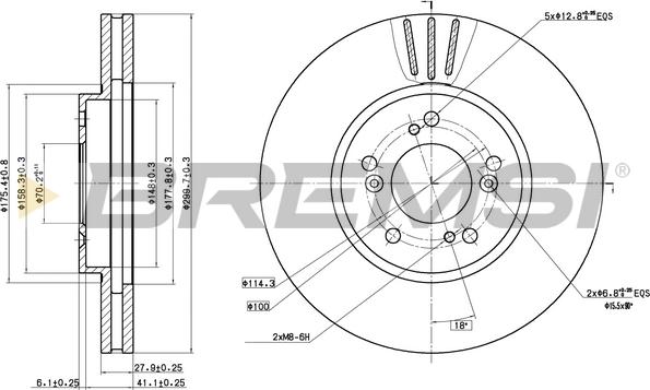 Bremsi CD8175V - Bremžu diski adetalas.lv