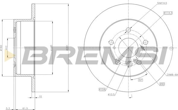 Bremsi CD7980S - Bremžu diski adetalas.lv