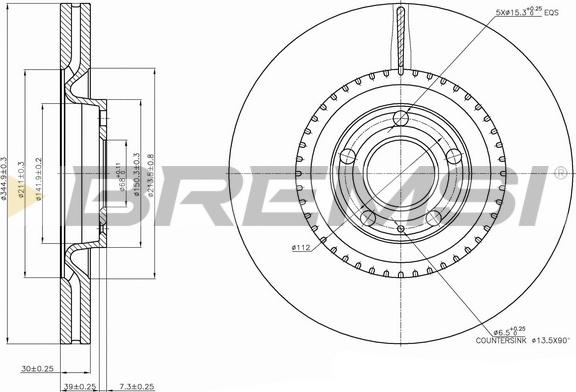 Bremsi CD7661V - Bremžu diski adetalas.lv