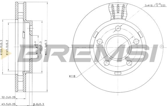 Bremsi CD7030V - Bremžu diski adetalas.lv