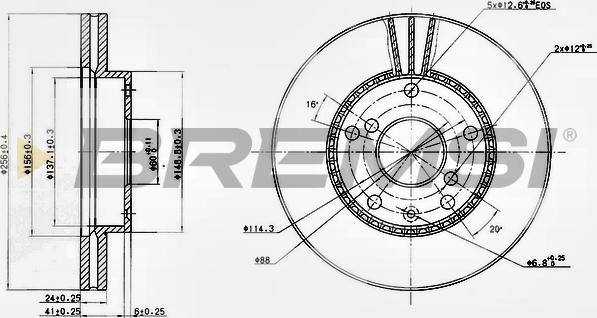 Bremsi CD7192V - Bremžu diski adetalas.lv