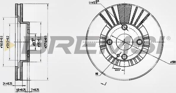 Bremsi CD7105V - Bremžu diski adetalas.lv