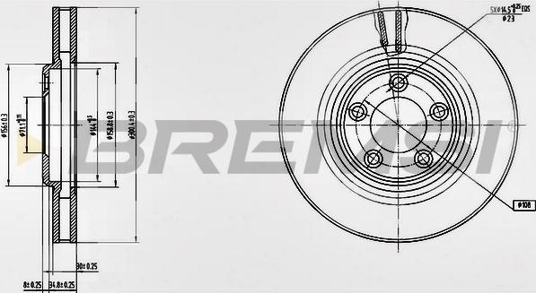 Bremsi CD7107V - Bremžu diski adetalas.lv