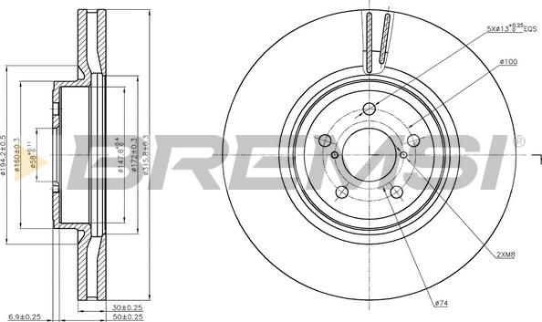 Bremsi CD7841V - Bremžu diski adetalas.lv