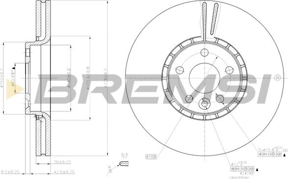 Bremsi CD7801V - Bremžu diski adetalas.lv