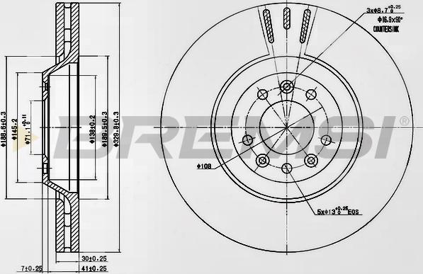 Bremsi CD7274V - Bremžu diski adetalas.lv