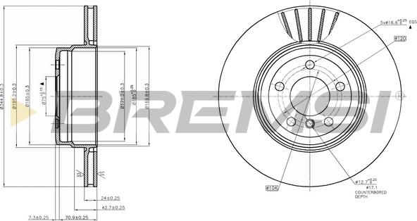 Bremsi CD7716V - Bremžu diski adetalas.lv