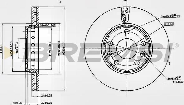 Bremsi CD7728V - Bremžu diski adetalas.lv