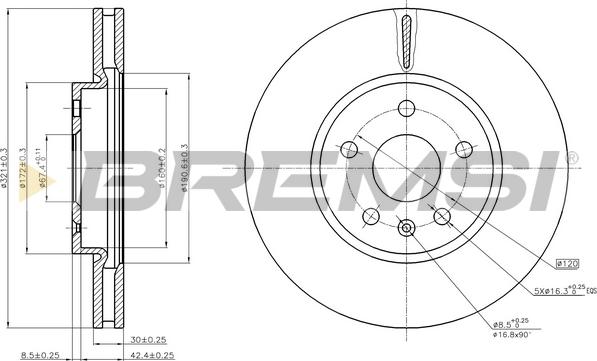 Bremsi CD7722V - Bremžu diski adetalas.lv