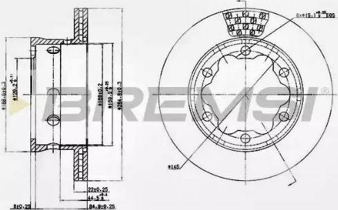 Bremsi DB0191V - Bremžu diski adetalas.lv