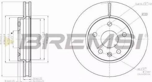 Bremsi DBB721V - Bremžu diski adetalas.lv