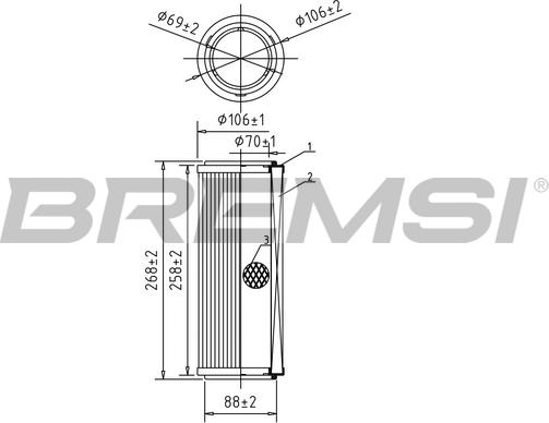 Bremsi FA0583 - Gaisa filtrs adetalas.lv