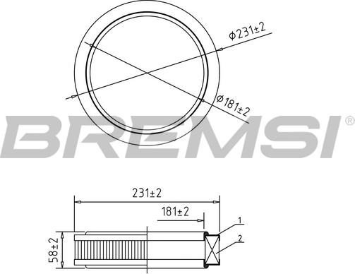 Bremsi FA1059 - Gaisa filtrs adetalas.lv