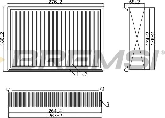 Bremsi FA1241 - Gaisa filtrs adetalas.lv